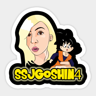 Goshin Force/SSJGoshin4 Front and Back Sticker